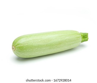 Fresh Chinese Summer Squash Isolated On White Background.