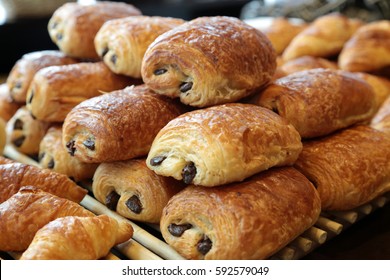 Fresh Chocolate Croissants 