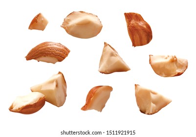 Fresh Chopped Pieces Of Hazelnut