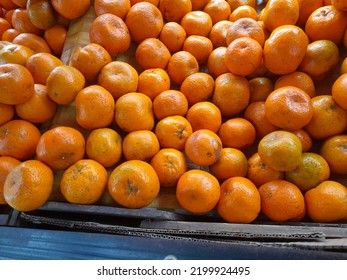 Fresh Citrus Fruit In The Fruit Shop