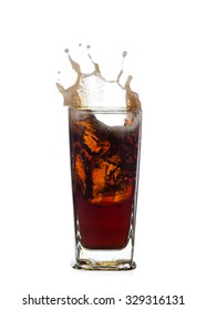 Fresh Coca Cola Splash Isolated On Stock Photo (Edit Now) 329316131