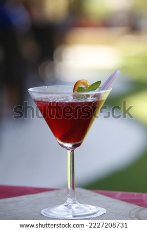 fresh cocktail drink and food 