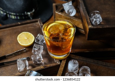 fresh cocktail with ice - Shutterstock ID 1236854122