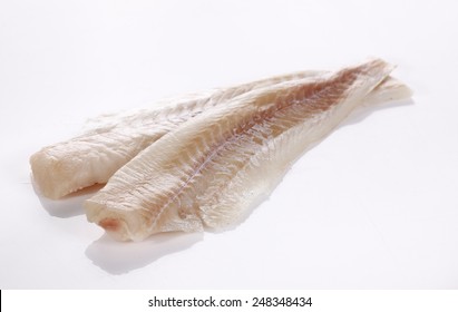 Fresh Cod Fillet On White