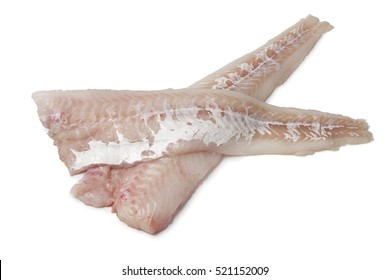  Fresh Cod Fillet On White Background