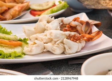 Fresh Cooked Lump Crab Meat Or  Crab Meat Seafood For Food Menu Illustrations, Background Or Wallpaper