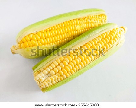 Similar – fresh ripe corn cobs Food