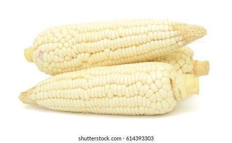 fresh corn fruits isolated on white background