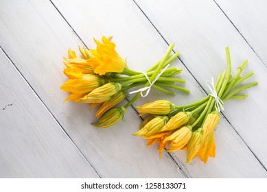 Fresh Courgette Flowers