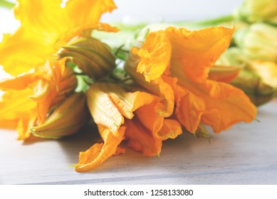 Fresh Courgette Flowers