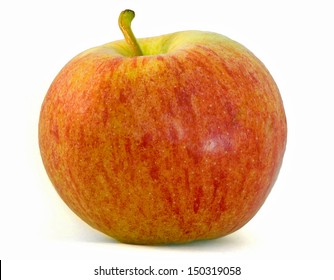 Fresh Crisp Gala Apple Isolated Over White Background