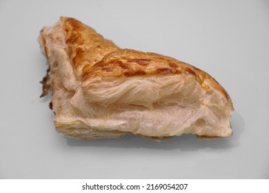 Fresh Croissant, Puff Pastry Snack On White White Background