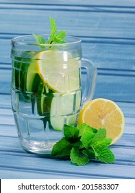 Fresh Cucumber Mint And Lemon Water