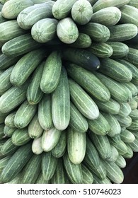 fresh cucumber stacking