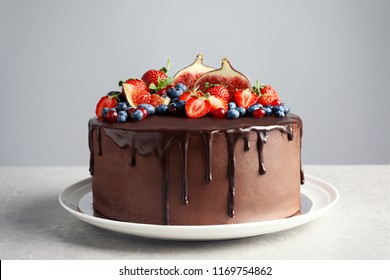 Chocolate Strawberry Cake Images Stock Photos Vectors