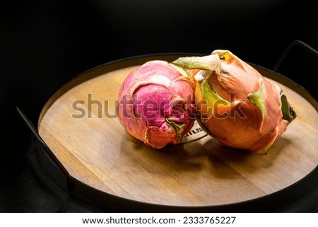 Fresh Dragon Fruit with Copy Space