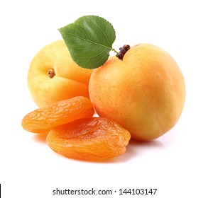 Fresh and dried apricots