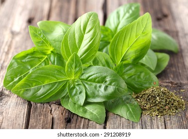 Fresh And Dried Basil