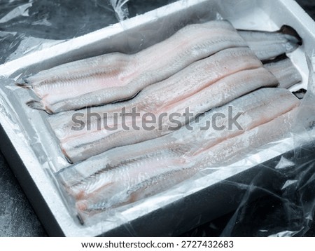 Fresh eel with bones and spines removed