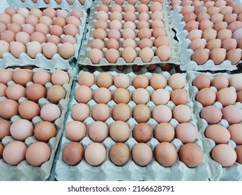 Fresh egg products for sale in the market