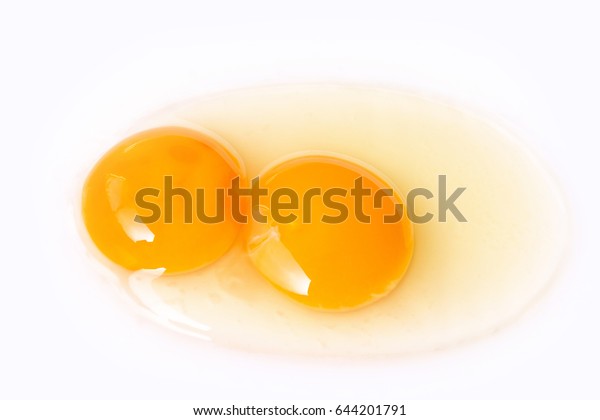 Fresh Egg Twins On White Background Stock Photo 644201791 | Shutterstock