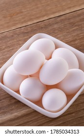 Fresh eggs on the table