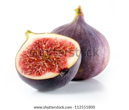 Fresh figs isolated on white ストックフォト © 