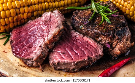 Fresh Filet Steak On Table