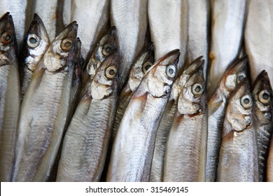 Fresh fish on ice on the market - Shutterstock ID 315469145