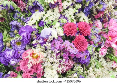 Fresh flower arrangement for background