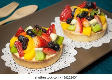 Fresh Fruit Custard Tart.