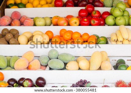 Fresh fruit at the market.