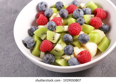 Fresh Fruit Salad In Bowl