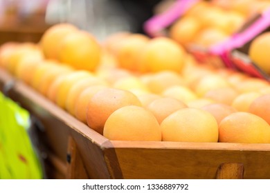 Fresh Fruit Selling In Paris At Rue Mouffetard Market