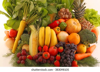 Fresh Fruits Vegetables Stock Photo 383098105 | Shutterstock