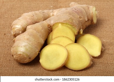 Fresh Ginger And Beatiful Slices.