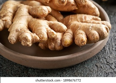 Fresh Ginger Root, Close Up