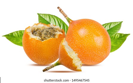 Fresh Granadilla Isolated On White Background