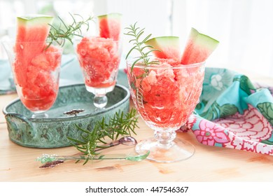 Fresh Granita Made From Organic Water Melon