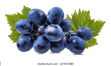 Fresh Grapes Isolated On White Background Stock Photo 1275917887 ...