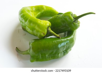 Fresh Green Bell Pepper Close Up