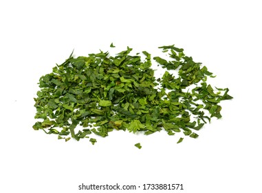 Fresh Green Chopped Parsley Leaves Isolated Stock Photo 1733881571 ...