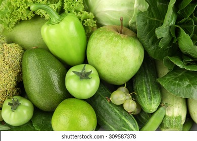 Fresh green food, closeup