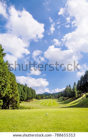 Fresh green golf course