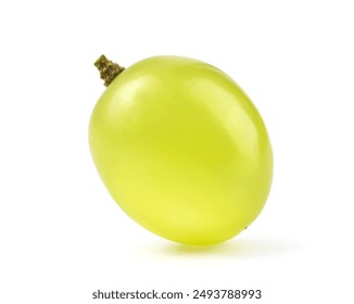 Fresh green grape isolated on white background. Clipping path. - Powered by Shutterstock