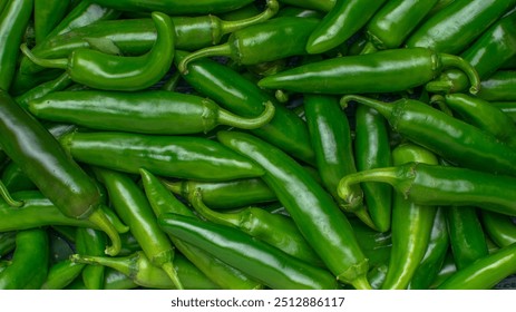 Fresh Green Jalapeno Peppers Pile Organic Spicy Vegetables - Powered by Shutterstock