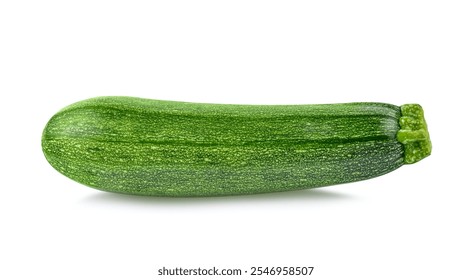 fresh green zucchini with slice isolated on white background - Powered by Shutterstock