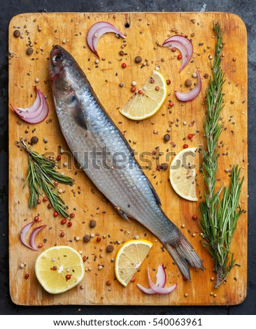 Similar – Rosa Dorado Fish in baking tin