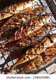 Fresh Grilled Fish Menu Is Only Found When Visiting The Beach In The South Of The Island Of Java. 