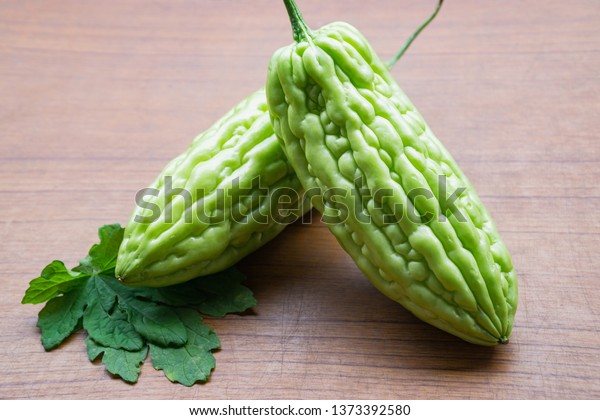 Fresh Growing Bitter Gourd Bitter Melon Stock Image Download Now